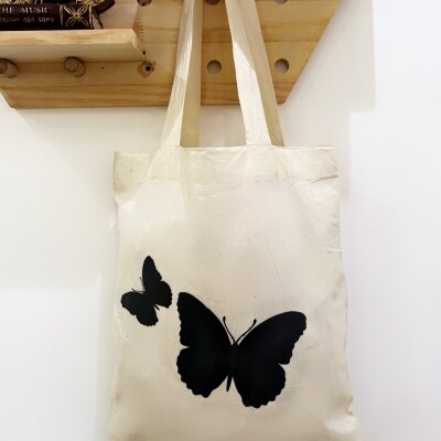 Neutral Tote Bag – Butterfly